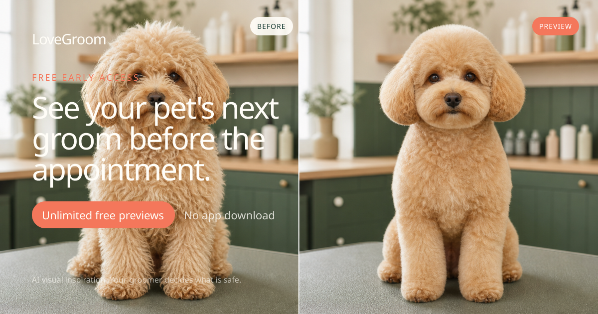 [Web Beta] Looking for 5 dog owners to test an AI grooming conversation tool logo